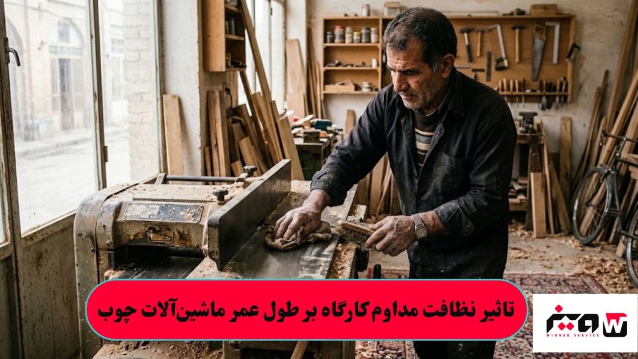 تاثیر نظافت مداوم کارگاه بر طول عمر ماشین_آلات چوب